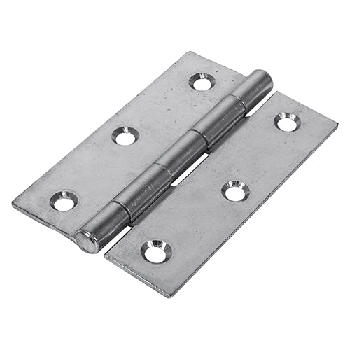 Butt Hinge Fixed Pin ZINC - 90 x 60 | Plain Bag of 2