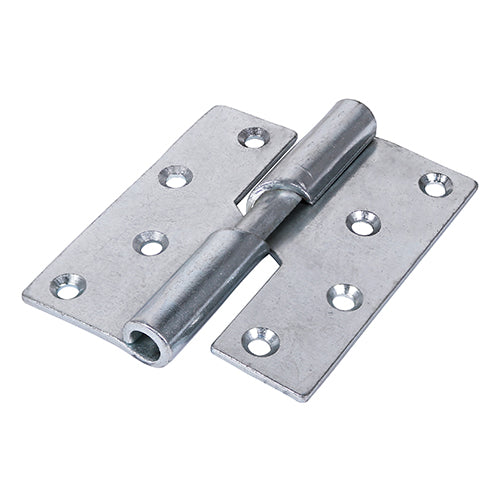 Rising Butt Hinge LEFT ZINC - 100 x 86 | Plain Bag of 2