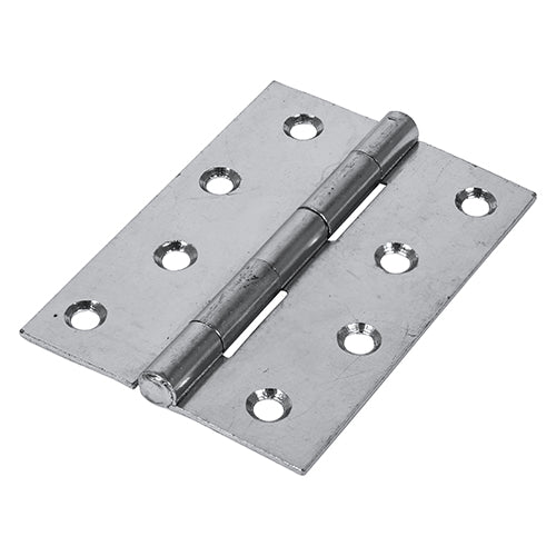 Butt Hinge Fixed Pin ZINC - 100 x 70 | TIMpac of 2