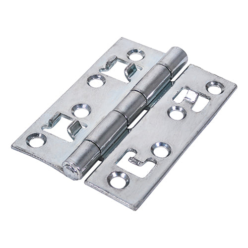 Strong Security Hinge ZINC - 100 x 72.5 | Plain Bag of 2