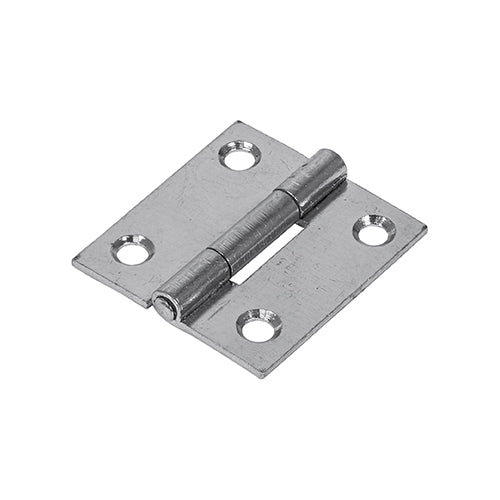 Butt Hinge Fixed Pin ZINC - 38 x 34 | TIMpac of 2