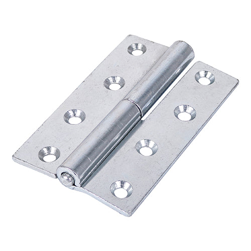 Lift Off Hinge RIGHT ZINC - 101 x 63 | Plain Bag of 2