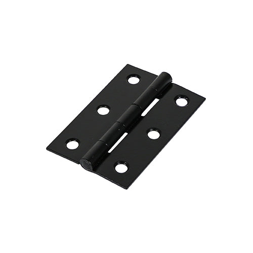 Butt Hinge Fixed Pin BLACK - 75 x 50 | TIMpac of 2