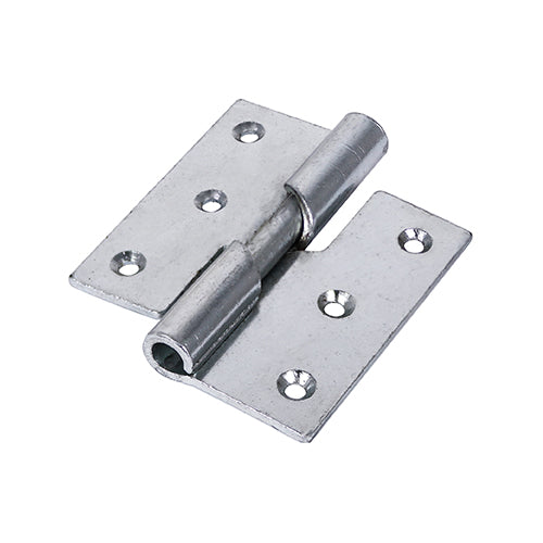 Rising Butt Hinge RIGHT ZINC - 75 x 72 | TIMpac of 2
