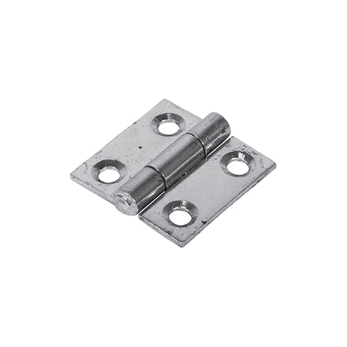 Butt Hinge Fixed Pin ZINC - 25 x 25 | TIMpac of 2
