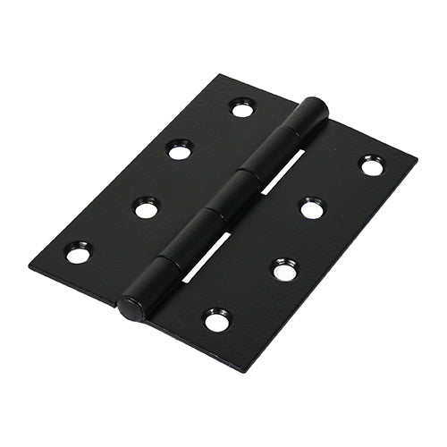 Butt Hinge Fixed Pin BLACK - 100 x 70 | TIMpac of 2
