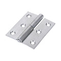 Lift Off Hinge RIGHT ZINC - 75 x 62 | Plain Bag of 2