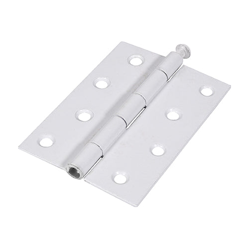 Butt Hinge Loose Pin WHITE - 100 x 71 | Plain Bag of 2