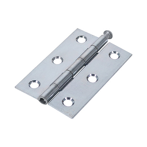 Butt Hinge Loose Pin ZINC - 75 x 50 | TIMpac of 2