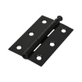 Butt Hinge Loose Pin BLACK - 75 x 50 | Plain Bag of 2