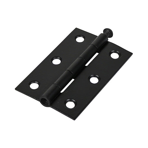 Butt Hinge Loose Pin BLACK - 75 x 50 | Plain Bag of 2