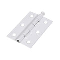 Butt Hinge Loose Pin WHITE - 75 x 50 | Plain Bag of 2
