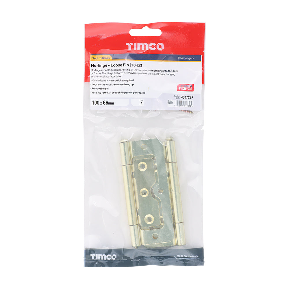 Hurlinge Loose Pin EB - 100 x 66 | Plain Bag of 2