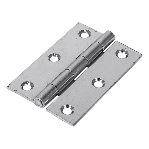 Butt Hinge Fixed Pin ZINC - 63 x 44 | TIMpac of 2