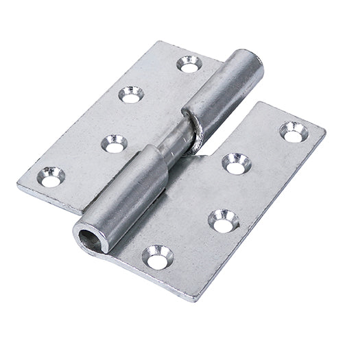 Rising Butt Hinge RIGHT ZINC - 100 x 86 | Plain Bag of 2