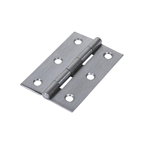 Butt Hinge Fixed Pin SC - 75 x 50 | Plain Bag of 2