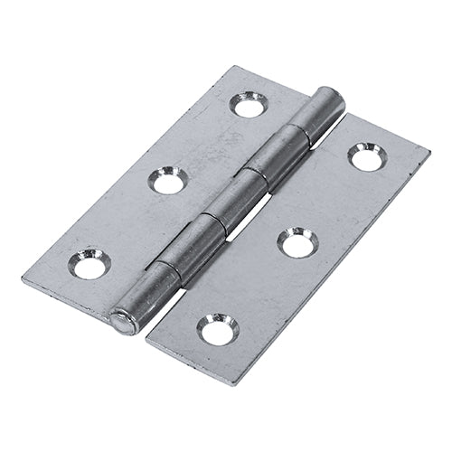 Butt Hinge Fixed Pin ZINC - 75 x 50 | TIMpac of 2