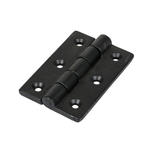 Cast Iron Hinge BLACK - 75 x 50 | Plain Bag of 2