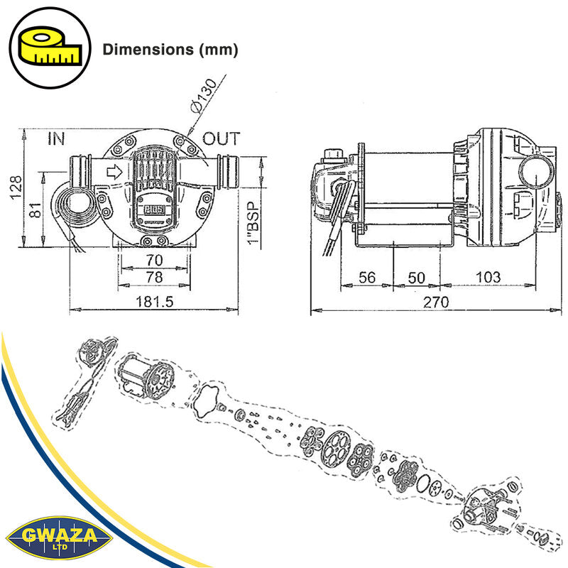 AdBlue Pump 12V 30L/min Flow Rate