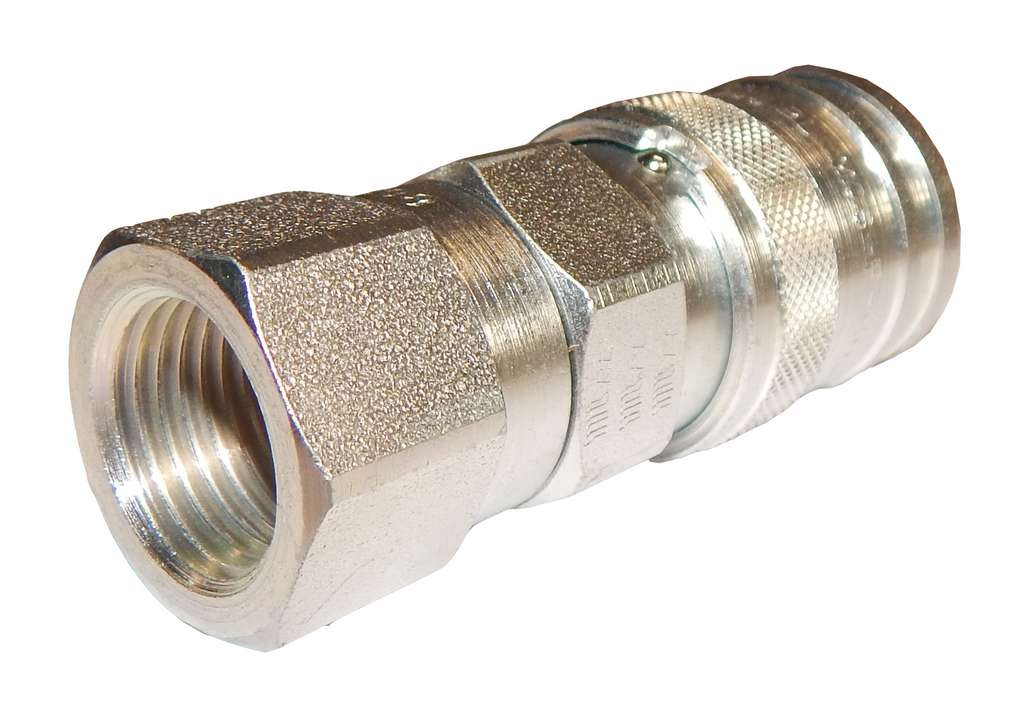 Hydraulic Flat Face Coupling 3/8 Fem 1/2 Thread