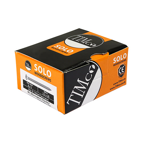 Solo Woodscrew PZ2 CSK ZYP - 4.5 x 70 | Box of 200