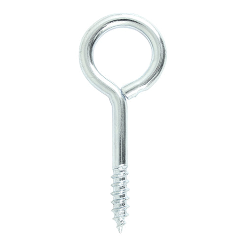 Screw Eyes - BZP - 45mm | TIMpac of 5