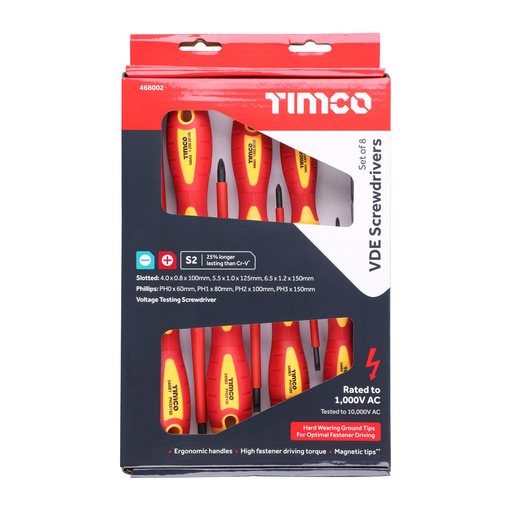 VDE Screwdriver Set - 8pcs | Box of 8