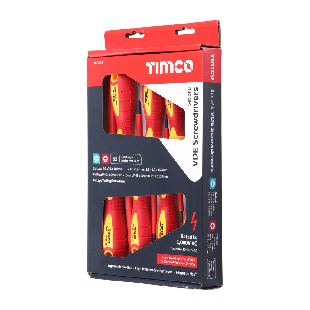 VDE Screwdriver Set - 8pcs | Box of 8