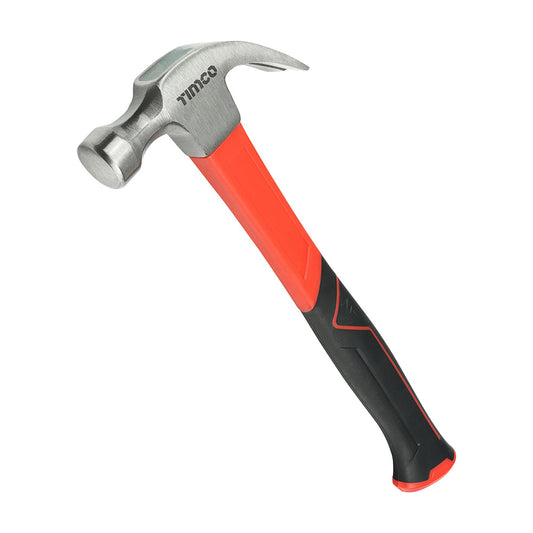 Timco Claw Hammer - Fibreglass Handle - Head Weight oz 16