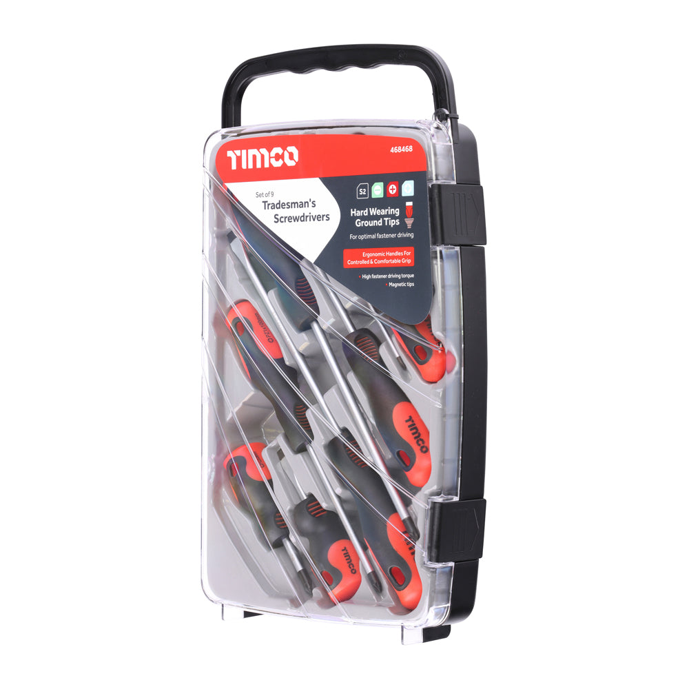 Tradesman's Screwdriver Set - 9pcs | Case of 9