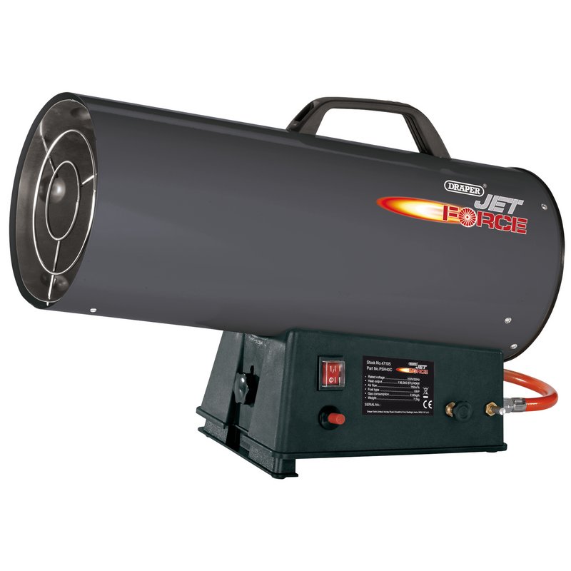 Draper Jet Force Propane Space Heater, 136,000 BTU/40 kW