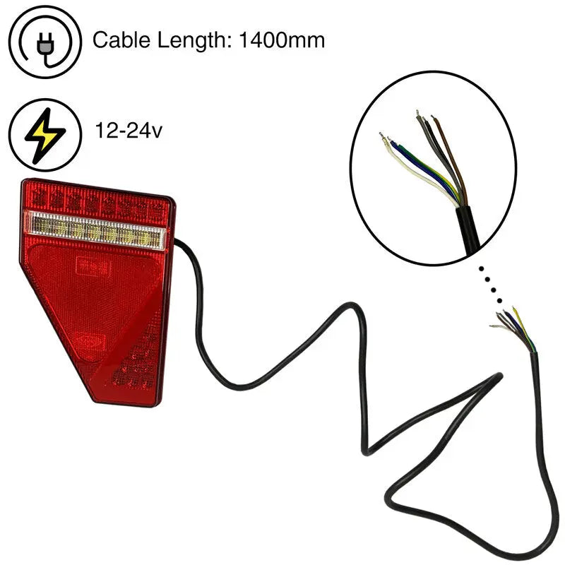 Lamp Tail LH 12/24V L146 x H218mm
