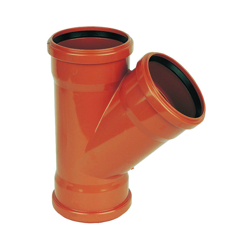 FloPlast 110mm Triple Socket Junction 45*