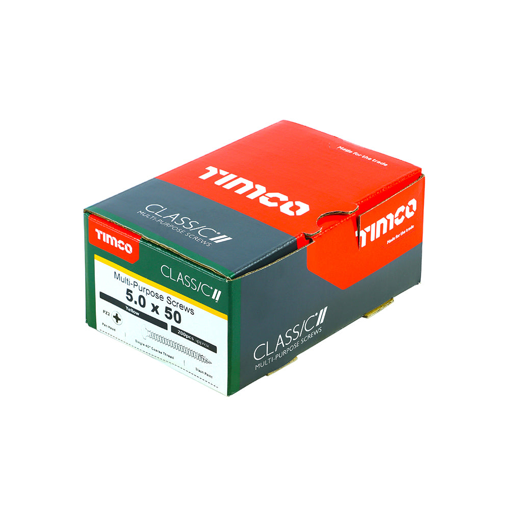 Classic Screw PZ2 PAN ZYP - 5.0 x 50 | Box of 200