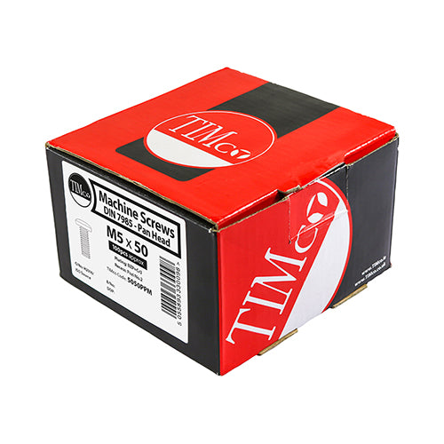 Machine Screw PZ2 PAN Zinc - M5 x 8 | Box of 100