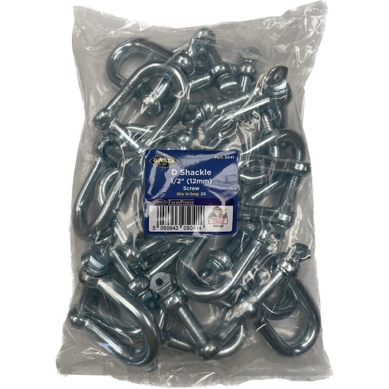D Shackle 12mm (1/2") (20 pcs) Gwaza