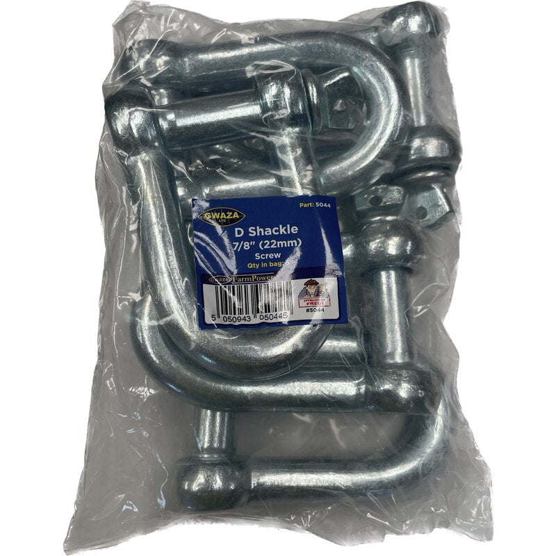 D Shackle 22mm (7/8") (20 pcs) Gwaza
