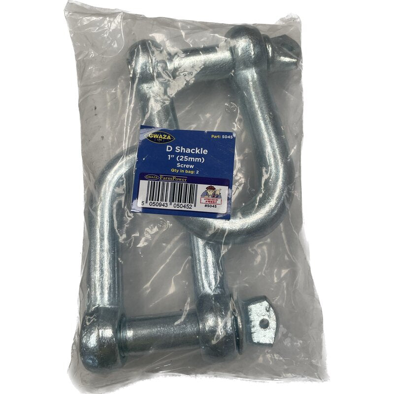 D Shackle 25mm (1") (2 pcs) Gwaza