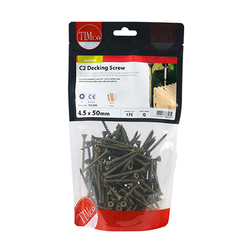 C2 Deck-Fix Screw TX20 CSK - 4.5 x 50 | TIMbag of 175