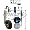 Gwaza Jockey Wheel Pneumatic no Clamp 48 mm N.W.L 150kg