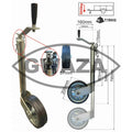 Gwaza Jockey Wheel no Clamp 48mm N.W.L 500kg