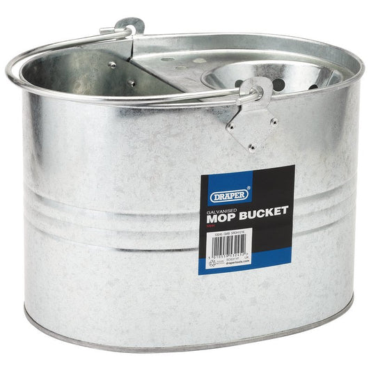 Draper Galvanised Mop Bucket, 9L