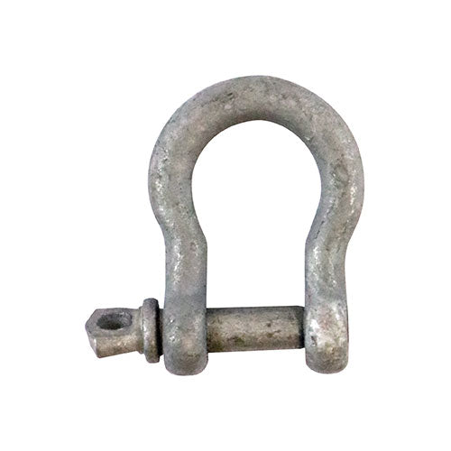 Bow Shackles 5mm - Hot Dipped Galvanised - Safe Working Load kg 80 - Bag of 20