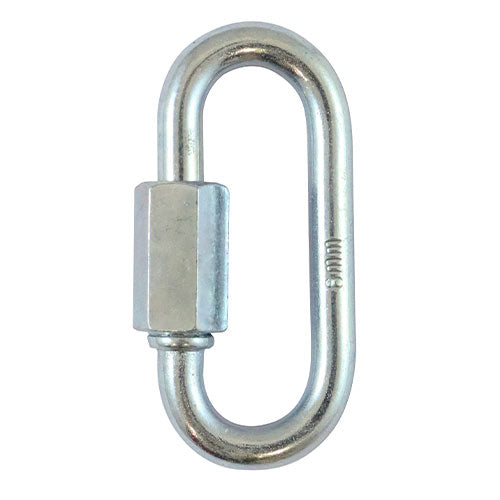 Quick Repair Links - Zinc - Shackle Dia. mm 5 - Safe Working Load kg 50 - Inner Link Length mm 51 - Bag of 10