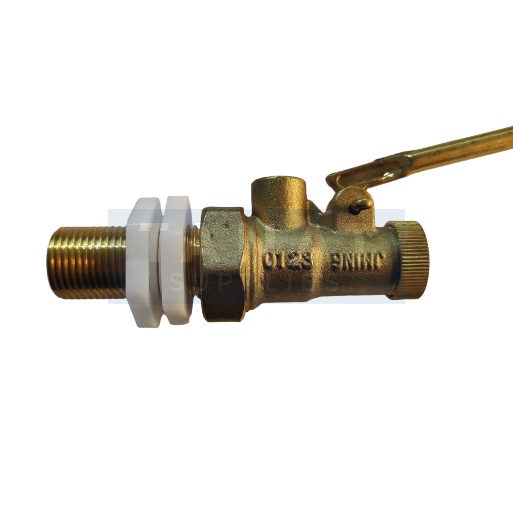 Brass Part 1 High Pressure Float Fill Valve 1/2" Tanat Supplies | Agricultural, Building & General Hardware