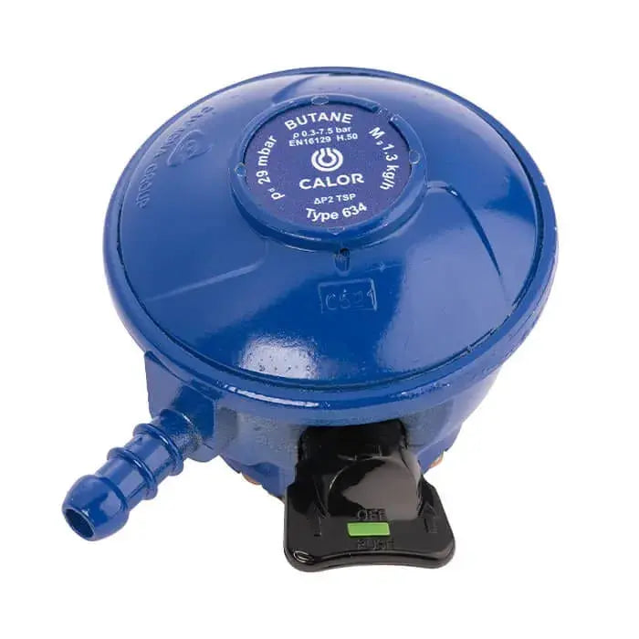 Calor Gas Butane Gas Regulator - 21mm Clip-On 5-year Guarantee Calor