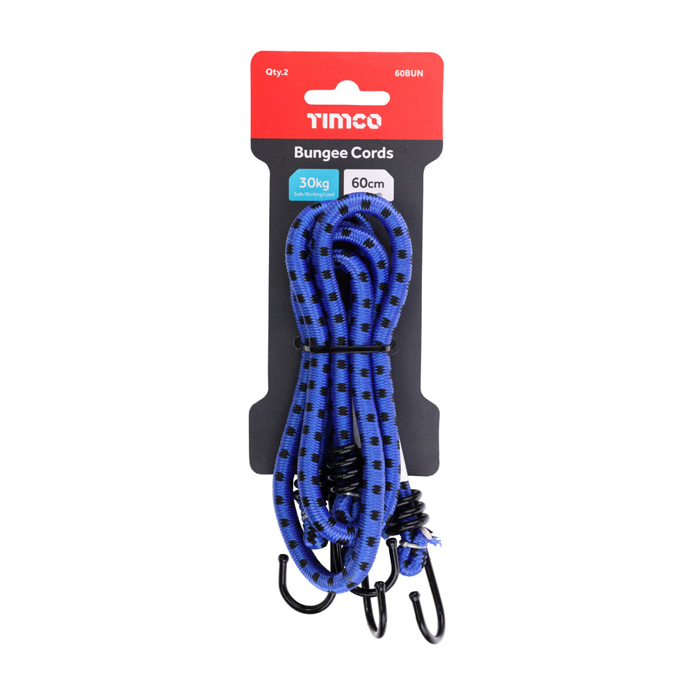 Bungee Cords - Standard - Dia.8mm x 60cm | Bag of 2