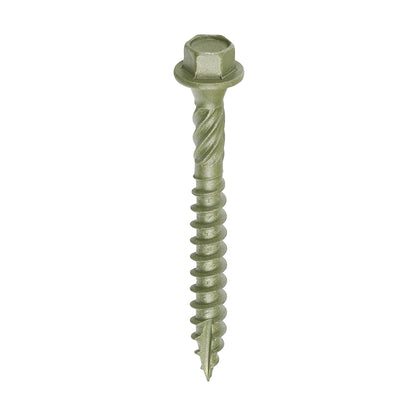 Timco Timber Frame Construction & Landscaping Screws - Hex - Exterior - Green Organic - Box