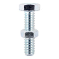 Set Screw & Hex Nut - BZP - M6 x 12 | TIMpac of 8