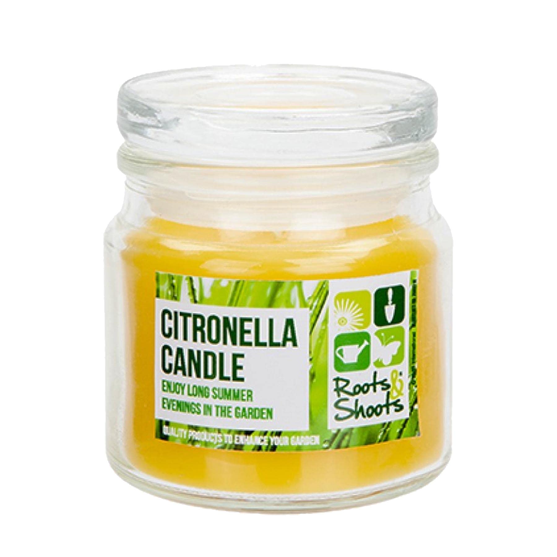Roots & Shoots Citronella Candle - Glass Jar Roots & Shoots